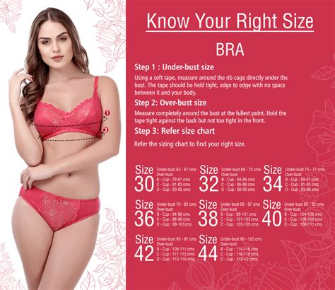 You can check the bra sizes chart or calculator further up this page to. Know Your Right Size - Bra
