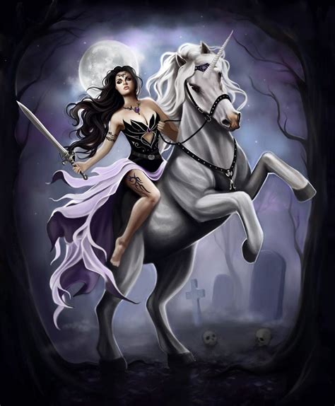 Midnight Warrior Art Unicorn Art Featured Artist