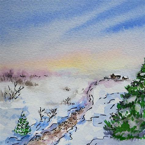 Colors Of Russia Winter By Irina Sztukowski Winter Painting Russia
