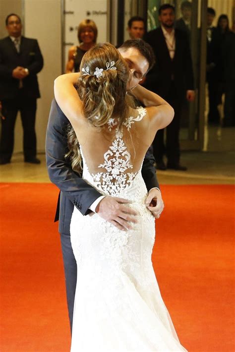 ANTONELLA ROCCUZZO with Lionel Messi at Wedding Reception in Argentina