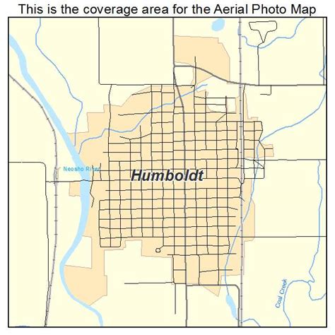 Aerial Photography Map Of Humboldt Ks Kansas