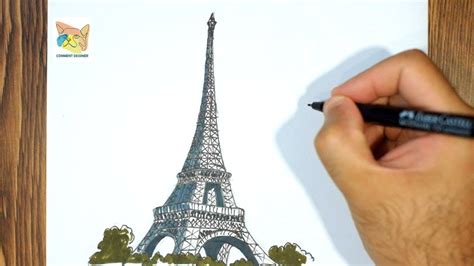 Comment Dessiner La Tour Eiffel Youtube