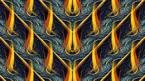 Abstract Fractal Pattern Symmetry Digital Art Wallpapers Hd