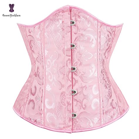 Wholesale Dropshipping Corset Underbust Waisttrainer Gothic Boned Chest Binder Gorset Sexy Femme