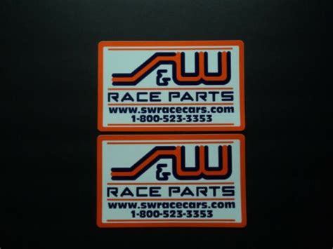 Lot Of 2 Sandw Race Parts Drag Racing Decals Stickers Nhra Ihra Top Fuel