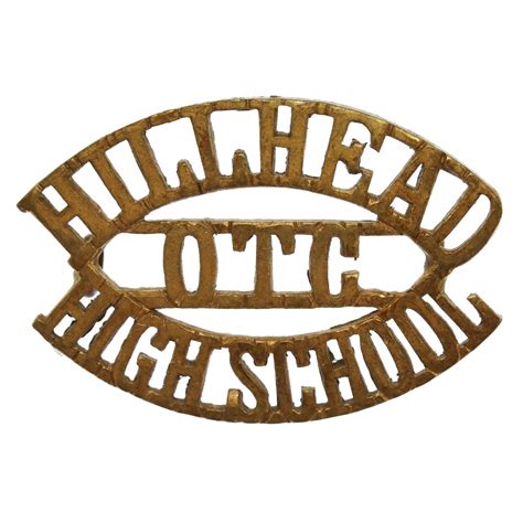 Hillhead High School Otc Hillheadotchigh School Shoulder Title