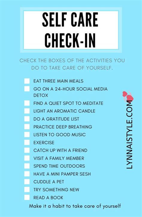 20 ways to take a good care of yourself self care self love take care of yourself take care
