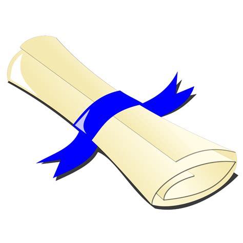 Diploma Blue Big Png Svg Clip Art For Web Download Clip Art Png