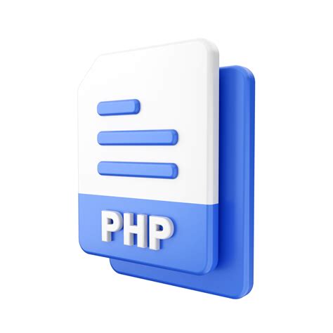 3d File Php Icon Illustration 22597211 Png