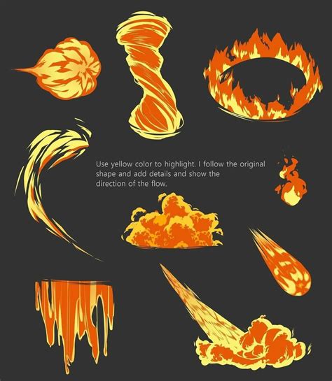 How To Art — Fire Tutorial By Kantakerro In 2021 Concept Art Tutorial