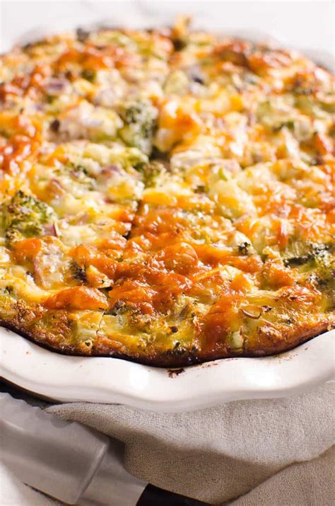 Crustless Broccoli Quiche Is A Lightened Up And Healthy Version Of