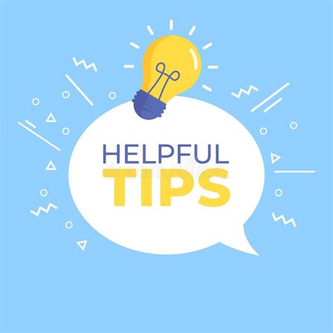 Helpful Tips Message Bubble With Light Bulb Emblem Symbol For Helpful