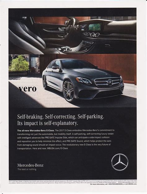 It's condition makes it very. MERCEDES BENZ 2017 E300 sports sedan 2016 magazine ad print page clipping car | Mercedes benz ...