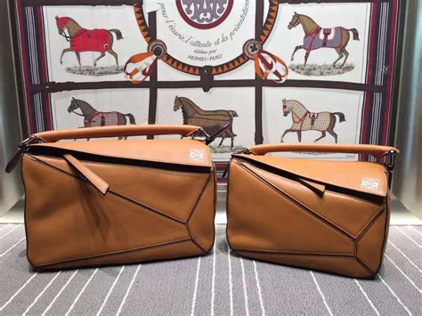 Ihr persönliches lieblingsfoto gedruckt auf einem echten fotopuzzle. Loewe Puzzle Large Bag Original Leather L9122 Brown - $339.00