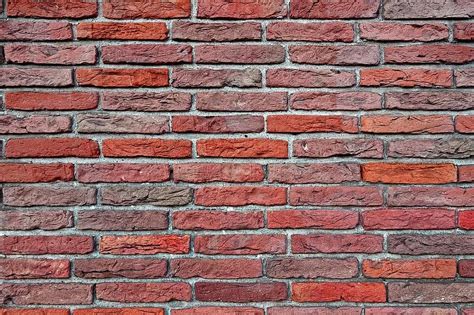 Brick Wall Red Brick Wall Masonry Seam Mortar Cement Brick