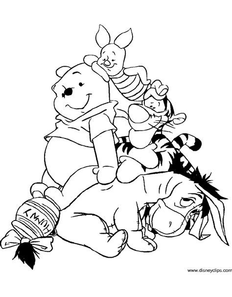 We are proud to showcase over fifty adorable christmas themed disney scenes for your children and even yourselves to enjoy. Winnie the Pooh & Friends Printable Coloring Pages 4 ...