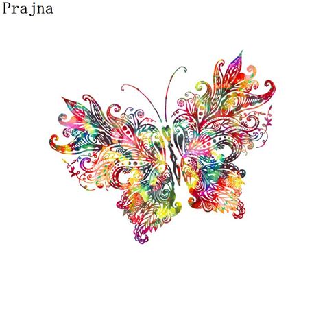 Prajna Butterfly Hot Vinyl Transfers Colorful Iron On Patches Heat