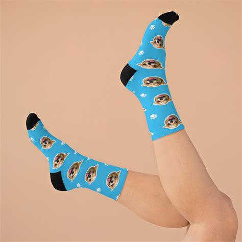 Custom Dog Face Socks Personalized Dogs Picture Socks Custom Etsy