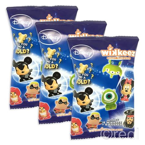 New 1351040 Disney Wikkeez Blind Bags Series 1 Figures And Stickers