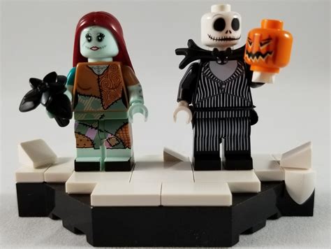 Lego Nightmare Before Christmas Jack Skellington And Sally Etsy