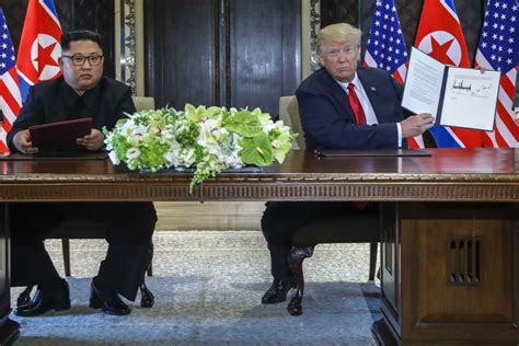 Trump Kim Summit Read The Full Text Of The Agreement Between North