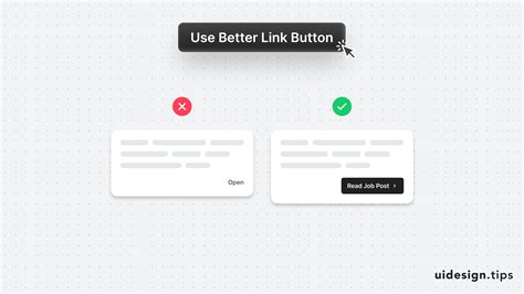 Use Better Link Button Ui Design Tip