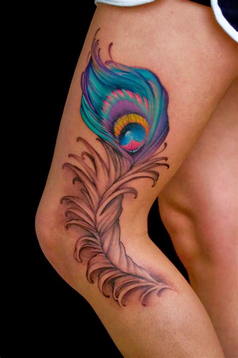 15 Stunning Feather Tattoos For Women Peacock Feather Tattoo Feather