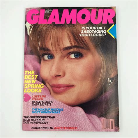 1987 GLAMOUR Fashion Magazine March Issue - Rare Vintage ...