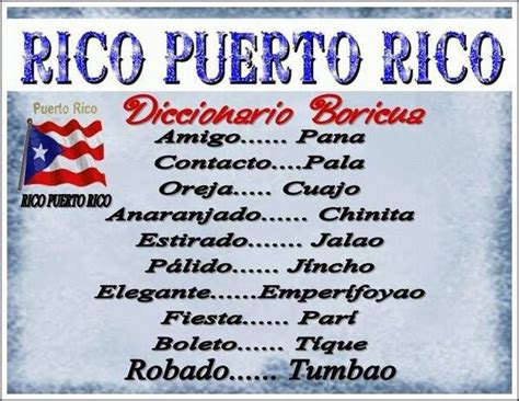 Diccionario Boricua Puerto Rico Fotos De Puerto Rico Rico
