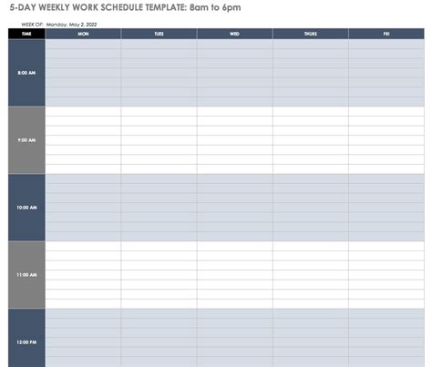 Straight down load the monthly rota template. Free Work Schedule Templates for Word and Excel |Smartsheet