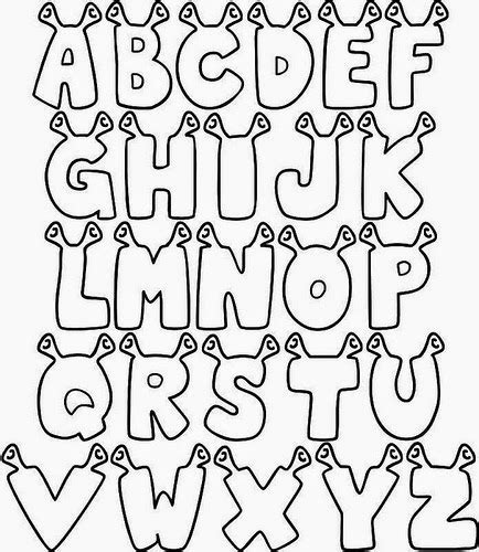 Moldes De Letras Do Alfabeto Em Eva Para Imprimir