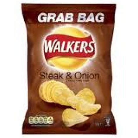 Walkers Grab Bag Steak And Onion Flavour Crisps 50g Approved Food