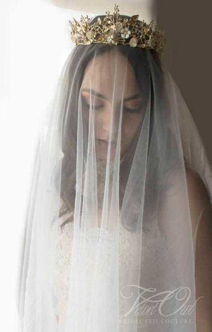 50 Ideas For Bridal Veil Crown Bridal Hair Veil Wedding Crown Gold