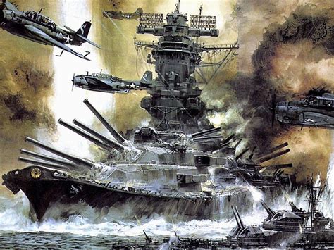 Attack The Yamato Bfd Battleship Yamato Battleship Imperial