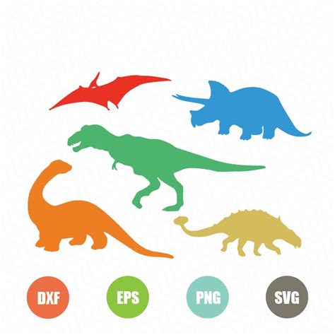 Download Free Dinosaur Silhouettes SVG - TopFreeDesigns