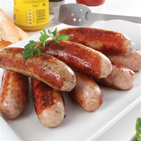 Pork And Beef Sausages X 16 Snow White Malta Meat And Poultry Market