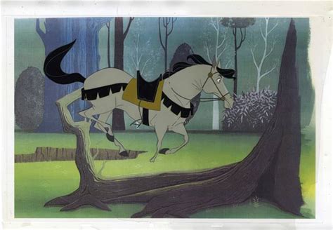 Original Production Cel Of Samson The Horse From Sleeping Beauty 1959