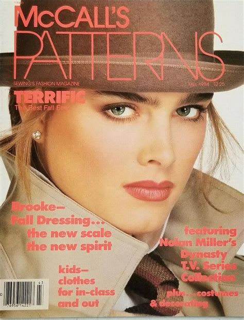 Brooke Shields Covers Mccalls Patterns Magazine United States Fall 1984