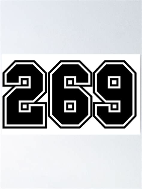 269 Area Code Zip Code Location Black And White Poster By Wa Ka Ne