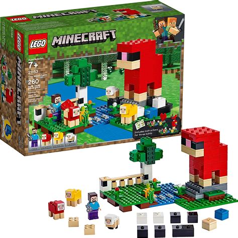 Lego Minecraft The Wool Farm 21153 Building Kit New 2019 260 Pieces