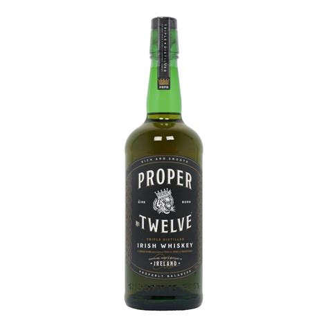 Proper No Twelve Blended Irish Whiskey Spirits From The Grapevine Uk