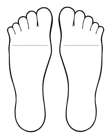 Foot Outline Drawing Clipart Best