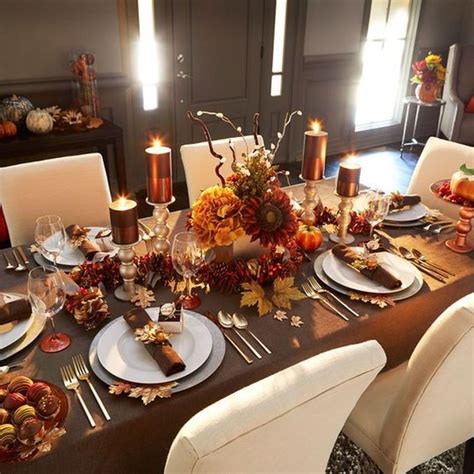 33 Beautiful Thanksgiving Dinner Table Decor Ideas