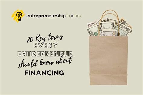 20 Key Financing Terms Every Entrepreneur Should Know Finance