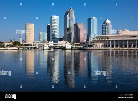 Tampa Skyline Business District Florida Usa Stock Photo Alamy