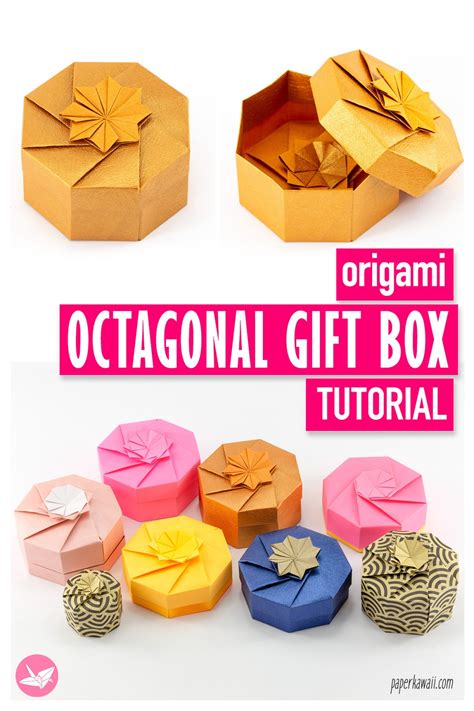 Origami Hinged Box Video Tutorial Paper Kawaii