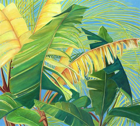 Tropical Leaves Painting By Kathleen Keliher
