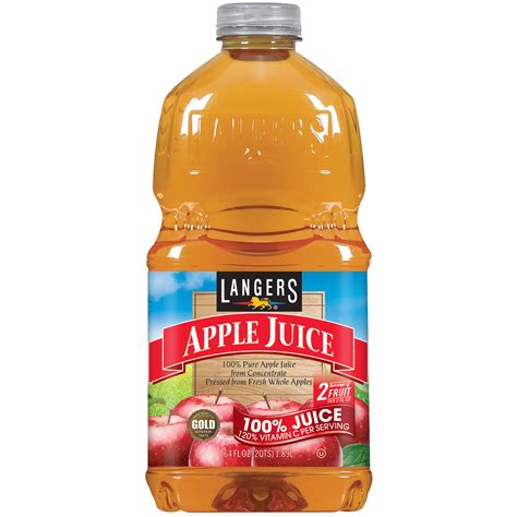 Langers Apple Juice Drink 64 Fl Oz
