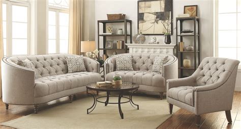 Avonlea Stone Grey Living Room Set From Coaster Coleman Furniture