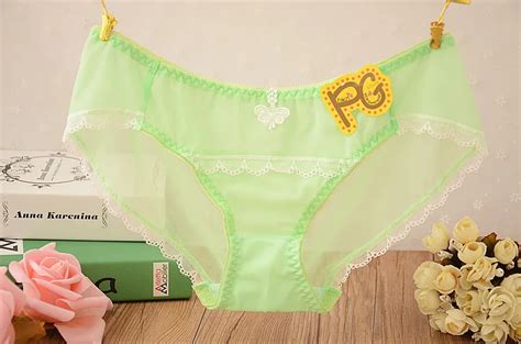 White Gauze Sexy See Through Lace Low Rise Flower Triangle Strings Women Underwear Seamless